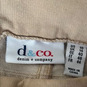 Denim&Co Beige Boot Cut Pants